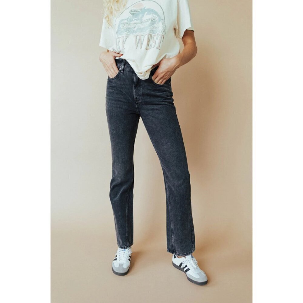 FREE PEOPLE x We The Free Xena Slim Straight Jeans in Wash Dark Night Size US 27